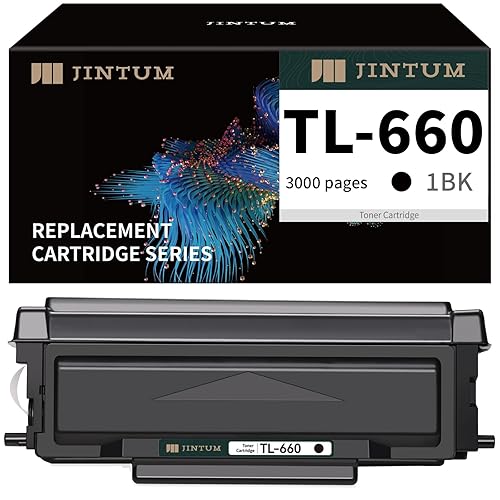 JINTUM Compatible TL-660 Toner Cartridge Replacement for Pantum TL-660 TL-630 Work with DL730 for Pantum L2300DW L2350DW L2710FDW M15DW M29DW M118DW Series Printer (1 Black)