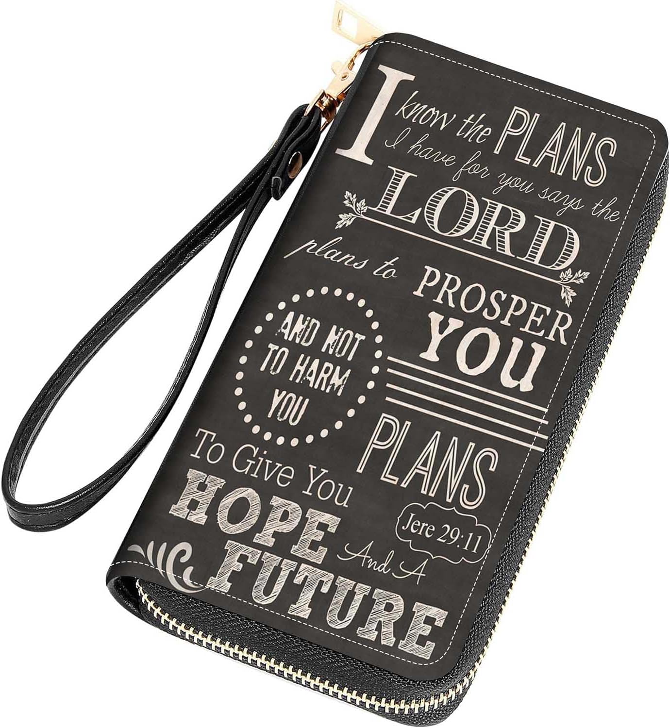 FQTBCEARI Hummingbird Flower Print Women Large Capacity Wallet PU Leather Zipper Clutch Purse for Smart Phone/Card/Coin/Cash