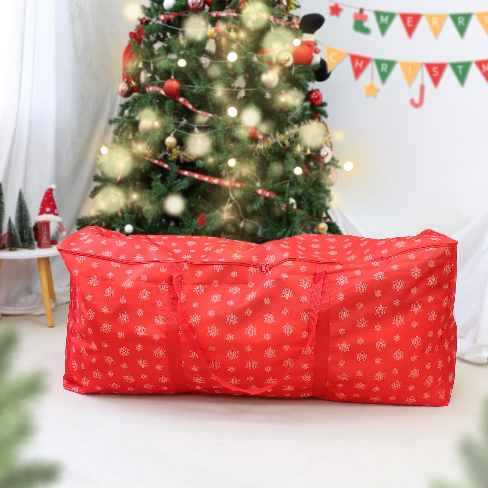 Borsa per Albero di Natale, Borsa Portaoggetti per Albero di Natale per 7.5FT. Alberi, Borsa per la Conservazione di Alberi di Natale Artificiali Materiale Protegge Dalla Polvere
