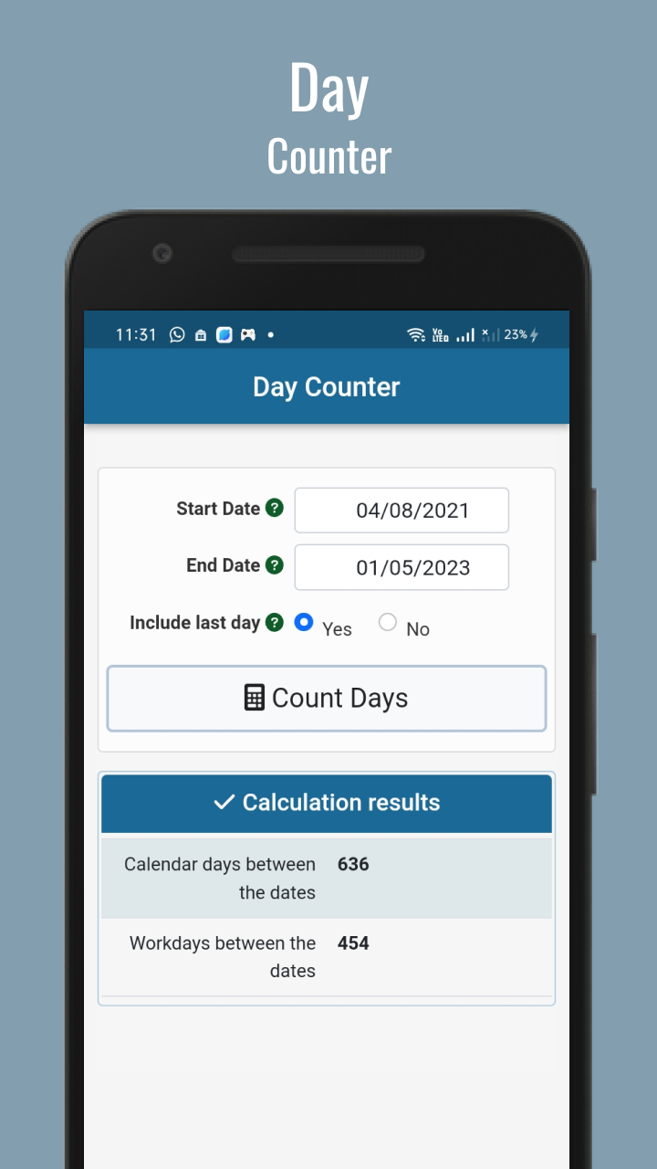 Day Counter App on Amazon Appstore