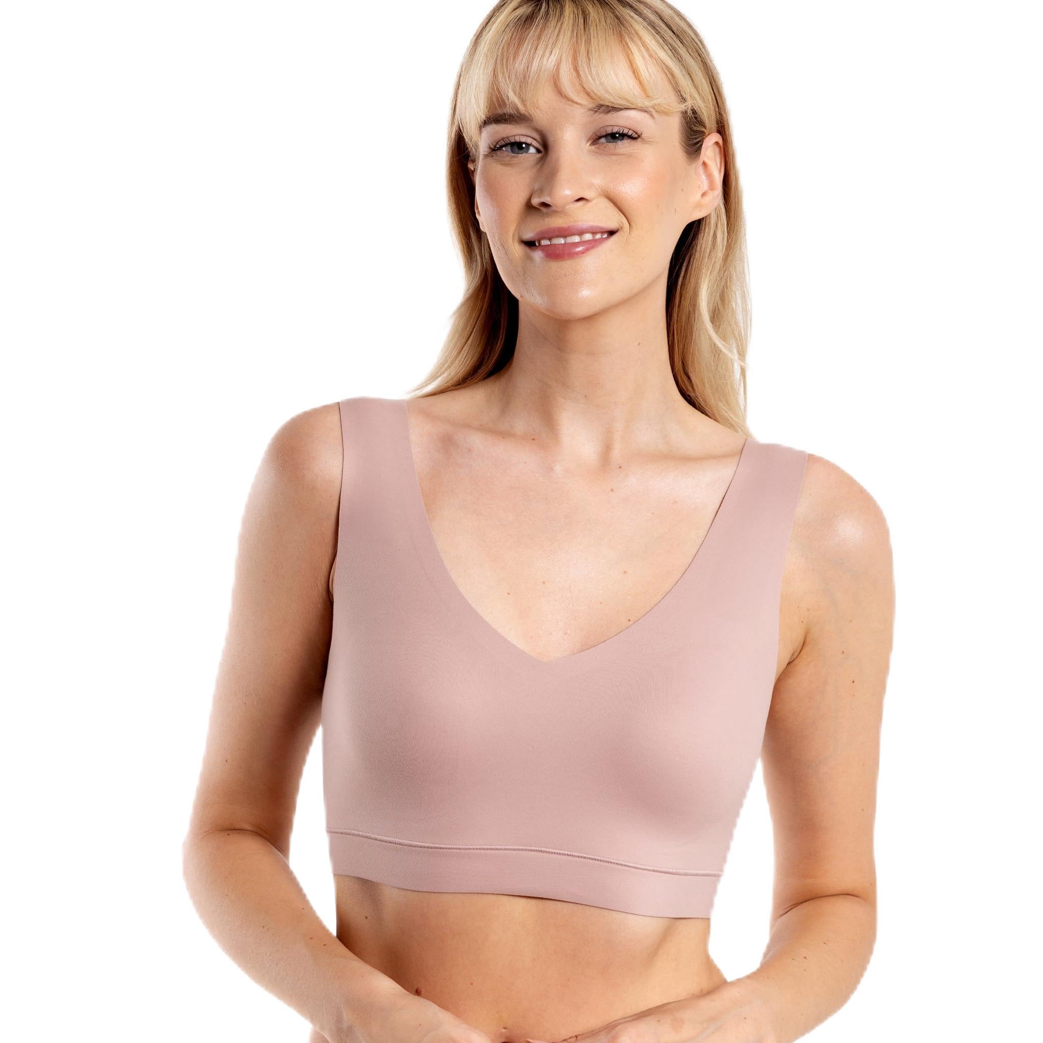 Photo 1 of Floatley Cozy Bra Comfort Wirefree Full Coverage Seamless Bra with Embedded Pad for Women Size M