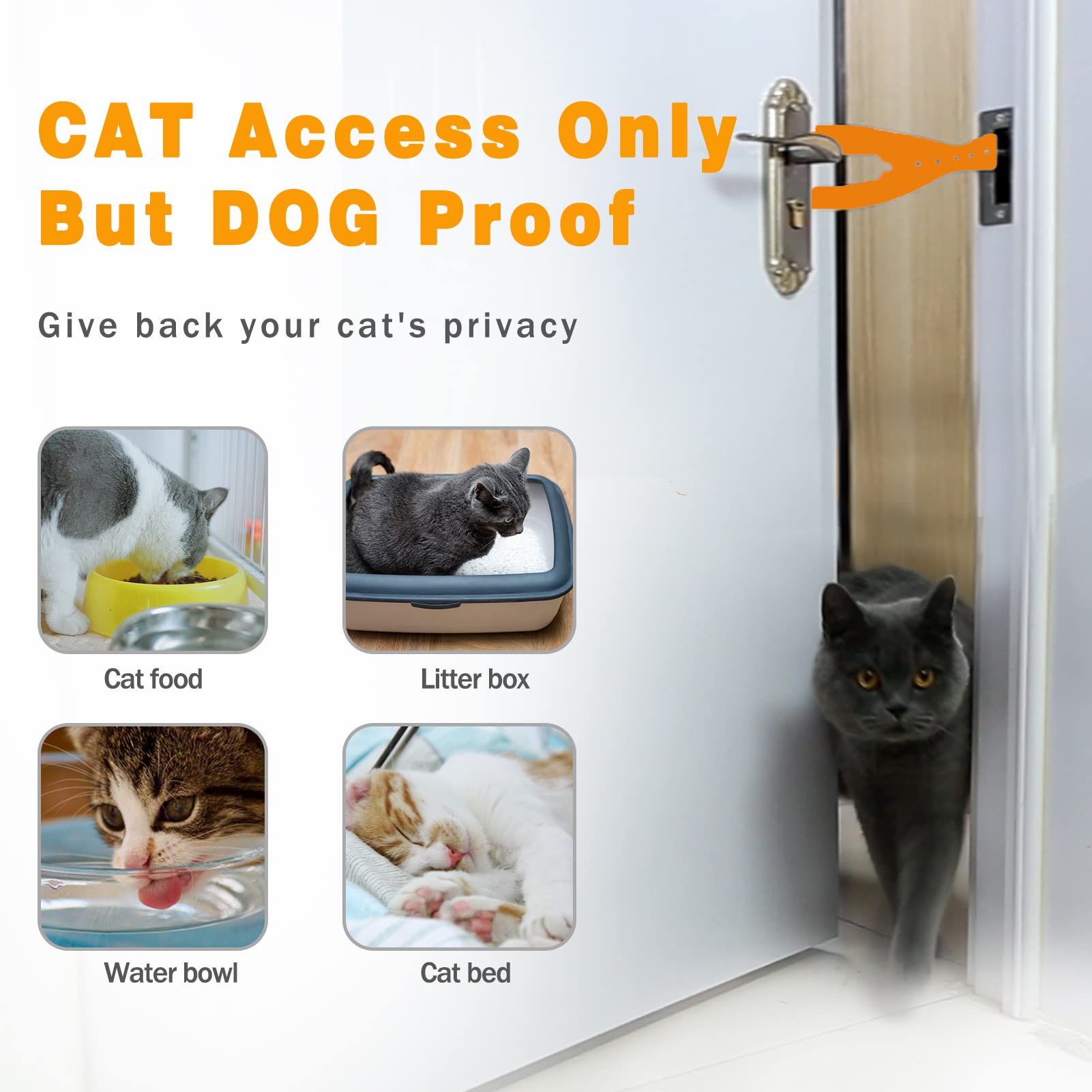Amazon.co.jp: 猫ドアホルダーラッチ 2個 アップグレードされた