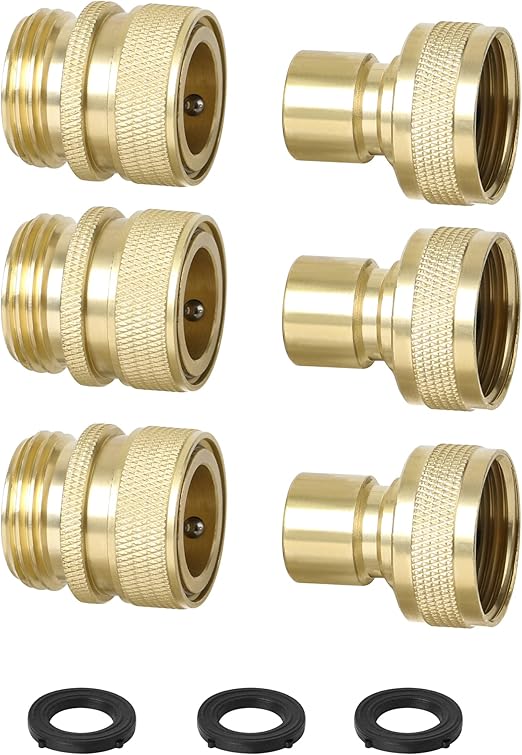 STYDDI Full Flow Garden Hose Quick Disconnect Fitting