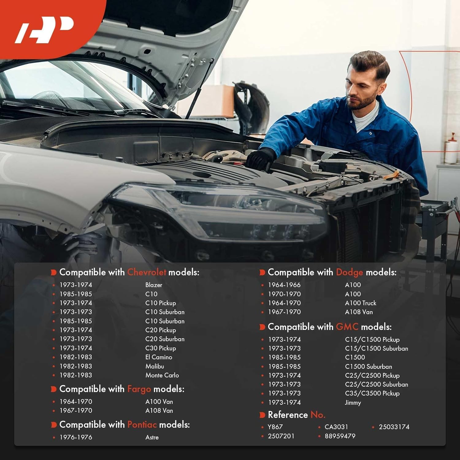 A-Premium 140 inch Speedometer Cable Compatible with Chevrolet Malibu, Monte Carlo, Blazer, C10 C20 Suburban, El Camino, C30 Pickup & GMC Jimmy, C15/C1500 Pickup & Dodge A100 & Fargo & Pontiac