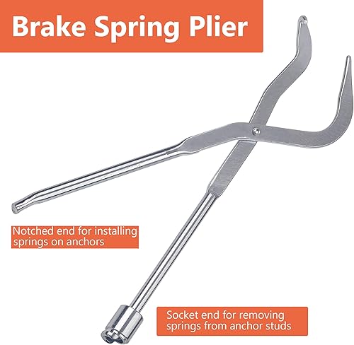 Miniatura 2 de Alicates de resorte de freno Herramienta de frenos de tambor, zapata de freno de tambor Resorte de retorno Instalar y quitar Alicates de doble