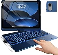 Vista 13 de typecase Funda táctil para iPad de 11ª generación de 10ª generación con teclado (11 pulgadas 2025, A16 y 10.9 pulgadas 2022) – Rotación de 360°