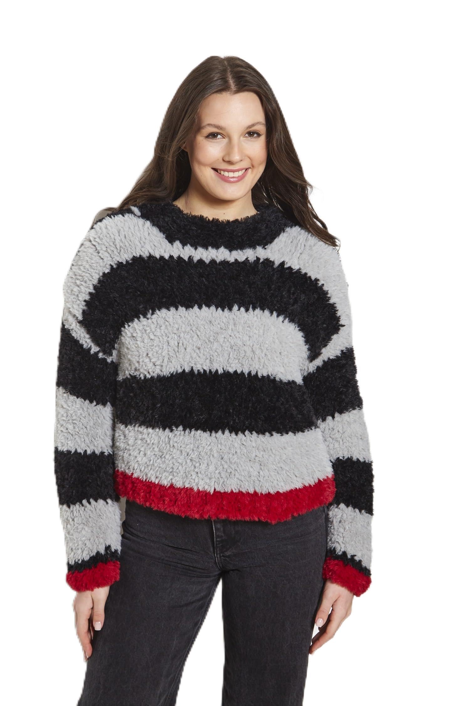 King Cole Ladies Knitting Pattern Womans Velveteen Plush Sweaters (6322)