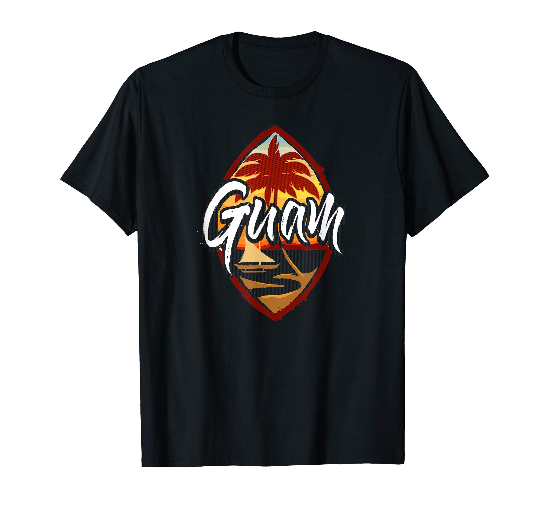 Guam T shirts Chamorro Pride GiftsGuam Seal | Sunset 671 Guamanian Chamorro T-ShirtOEKO-TEX STANDARD 100