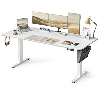 SONGMICS Scrivania Regolabile in Altezza Elettrica, 180 x 80 cm