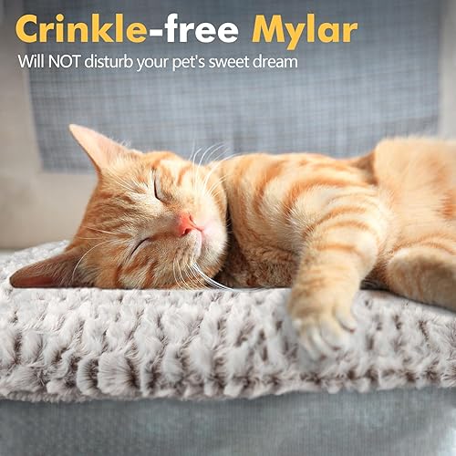 Miniatura 6 de Tapete térmico para gatos, cama para mascotas, 22 x 17 pulgadas, extra cálido, exteriores e interiores, mascotas grandes y pequeñas, gatitos y