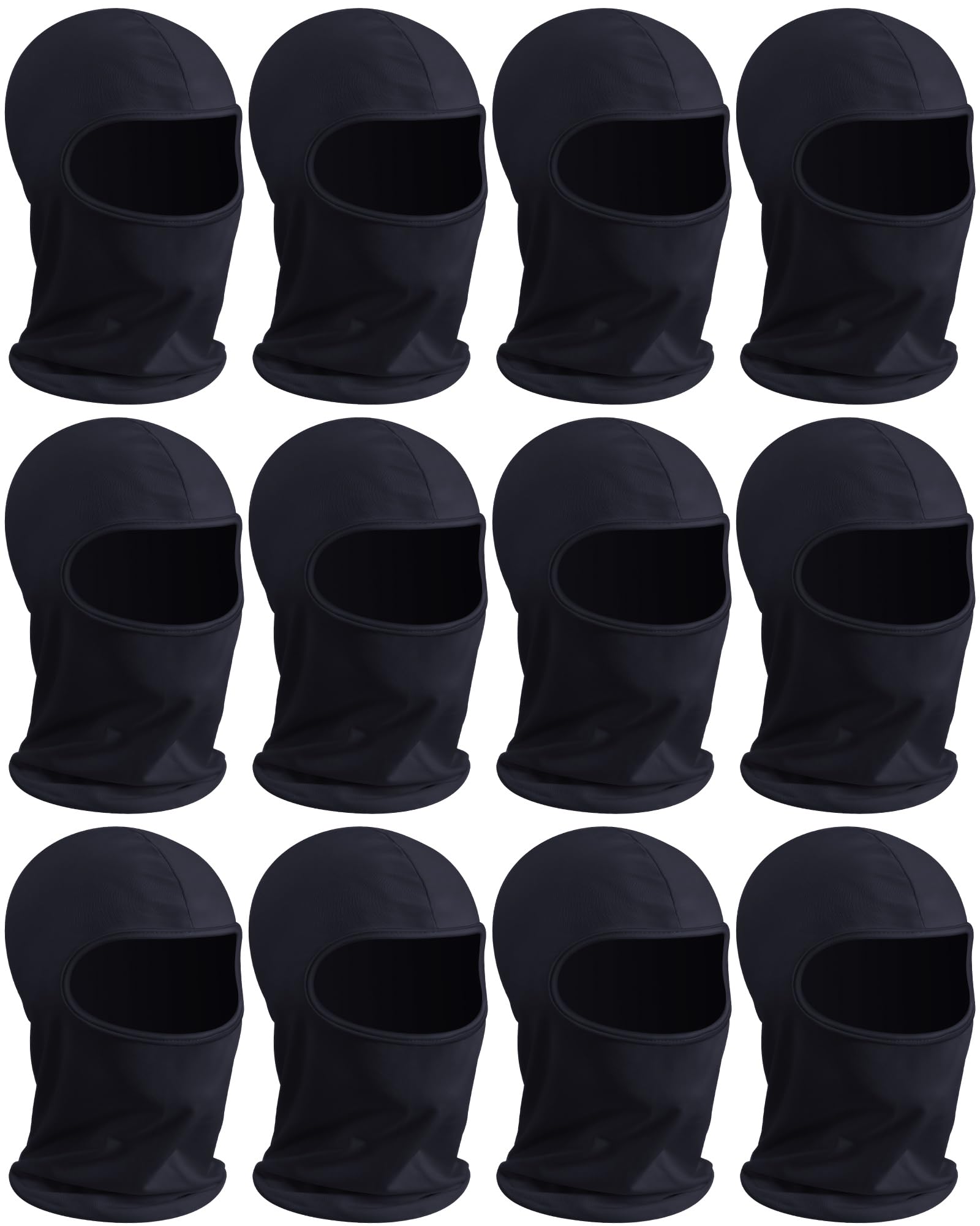 Panitay 12 Pack Spray Sock Head Socks Painters Hood Mask,Black