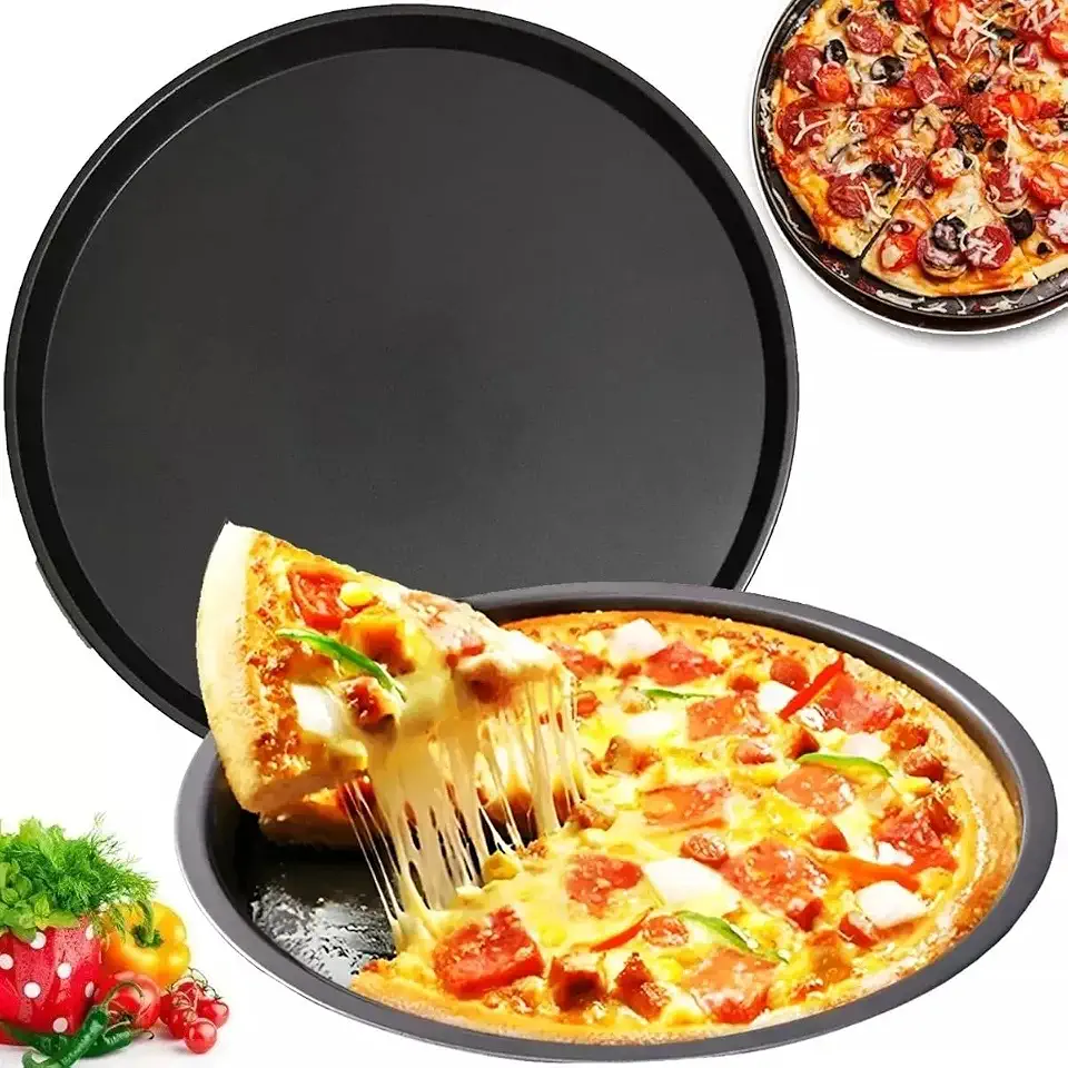 Formas de Pizza Assadeira Antiaderente - Aço Carbono (36CM)
