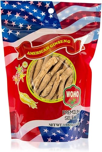 WOHO - Bolsas de ginseng americano de 4 onzas (largas, medianas y pequeñas)