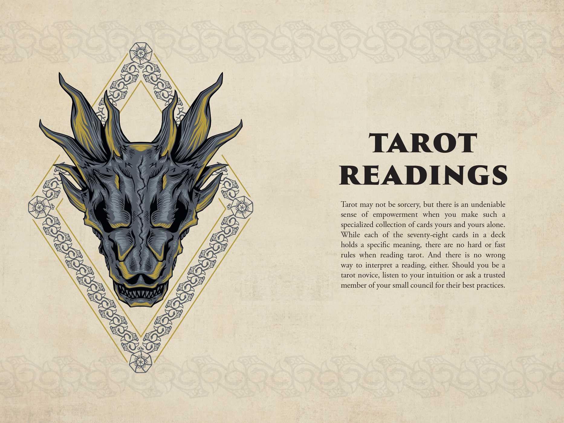 House of the Dragon Tarot Deck and Guidebook