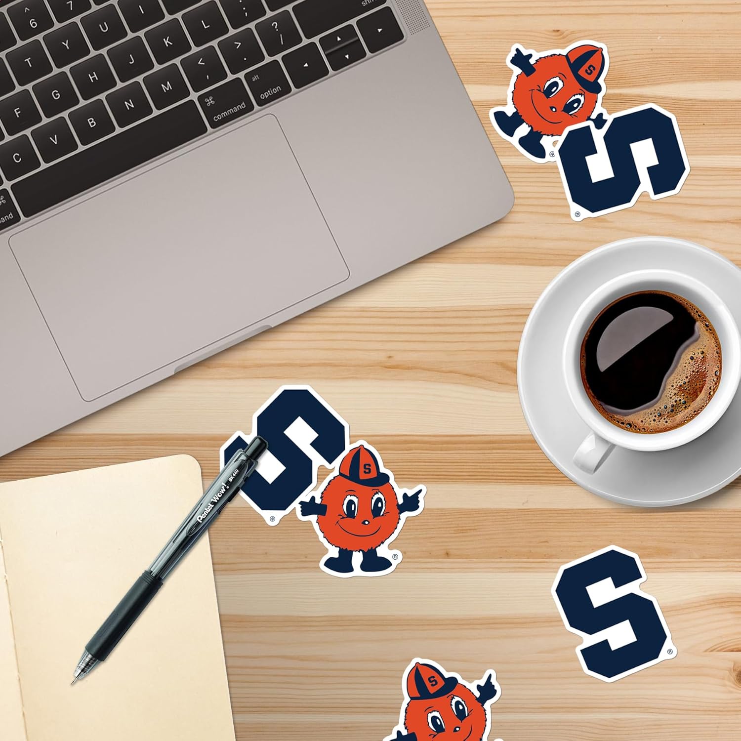 Syracuse University Secondary Logo 50ct Vinyl Sticker Pack – Large Waterproof Orange Mascot & Block‑S Decals for Laptops, Water Bottles, Tablets, Scrapbooks, Vehicles & More - Image 5