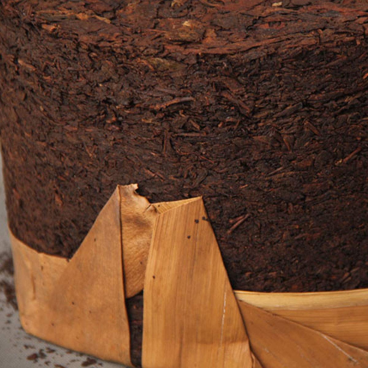 Té chino de Pu'er 3000 g (6.6LB) Té de Puer maduro Té negro Columna de dragón Té de árboles viejos Pu erh té Cuidado de la salud Té de Pu er