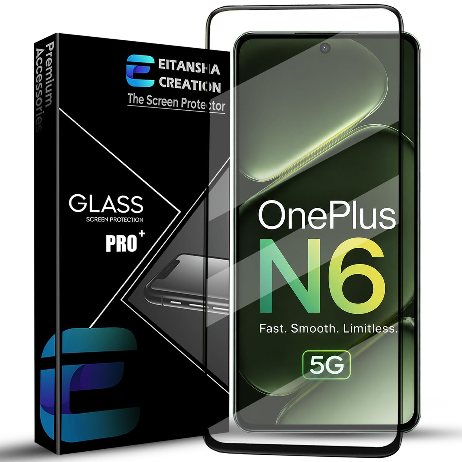 Tempered Glass Screen Protector Compatible with OnePlus N6 with Edge to Edge Coverage and Easy Installation Kit-image-38