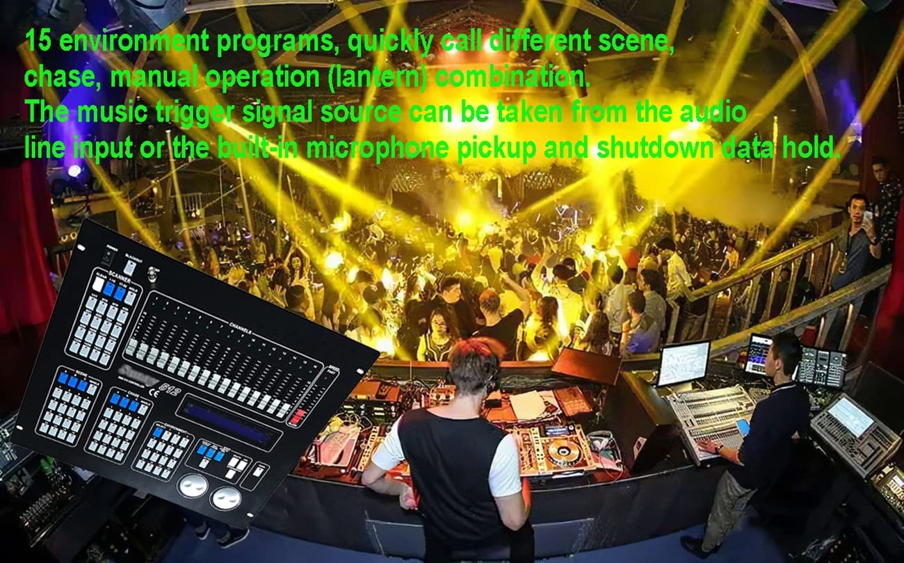 Amazon.co.jp: 512DMXコンソール/ムービングヘッドステージライトDMX