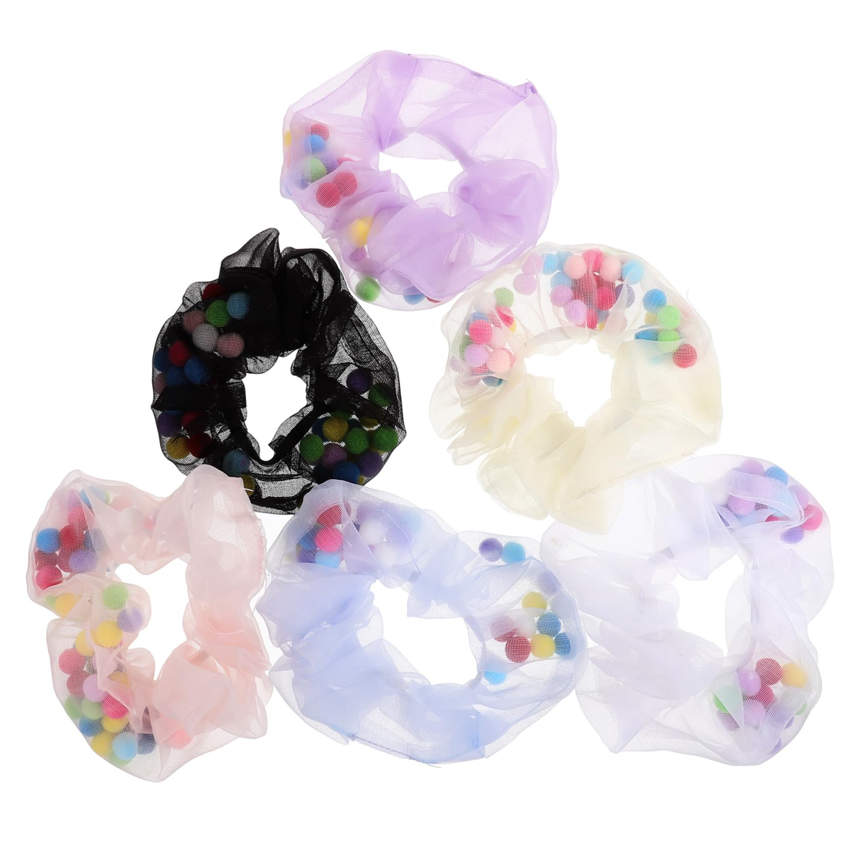 FRCOLOR Piezas conjunto de accesorios para el cabello gomas para el pelo de malla para lazos para el cabello a granel hair clips orquillas coleteros de red gomas para el cabello