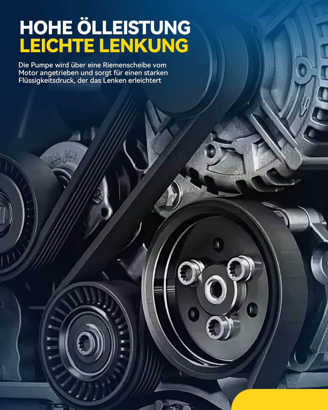 Servopumpe Hydraulische Lenkpumpe, Hydraulikpumpe Lenkung Servolenkung Kompatibel mit TRANSPORTER T4 Bus/Platform/Chassis/Van 2.5 TDI 2.4 D, CALIFORNIA T4 Camper, Replace# K S00 000 578