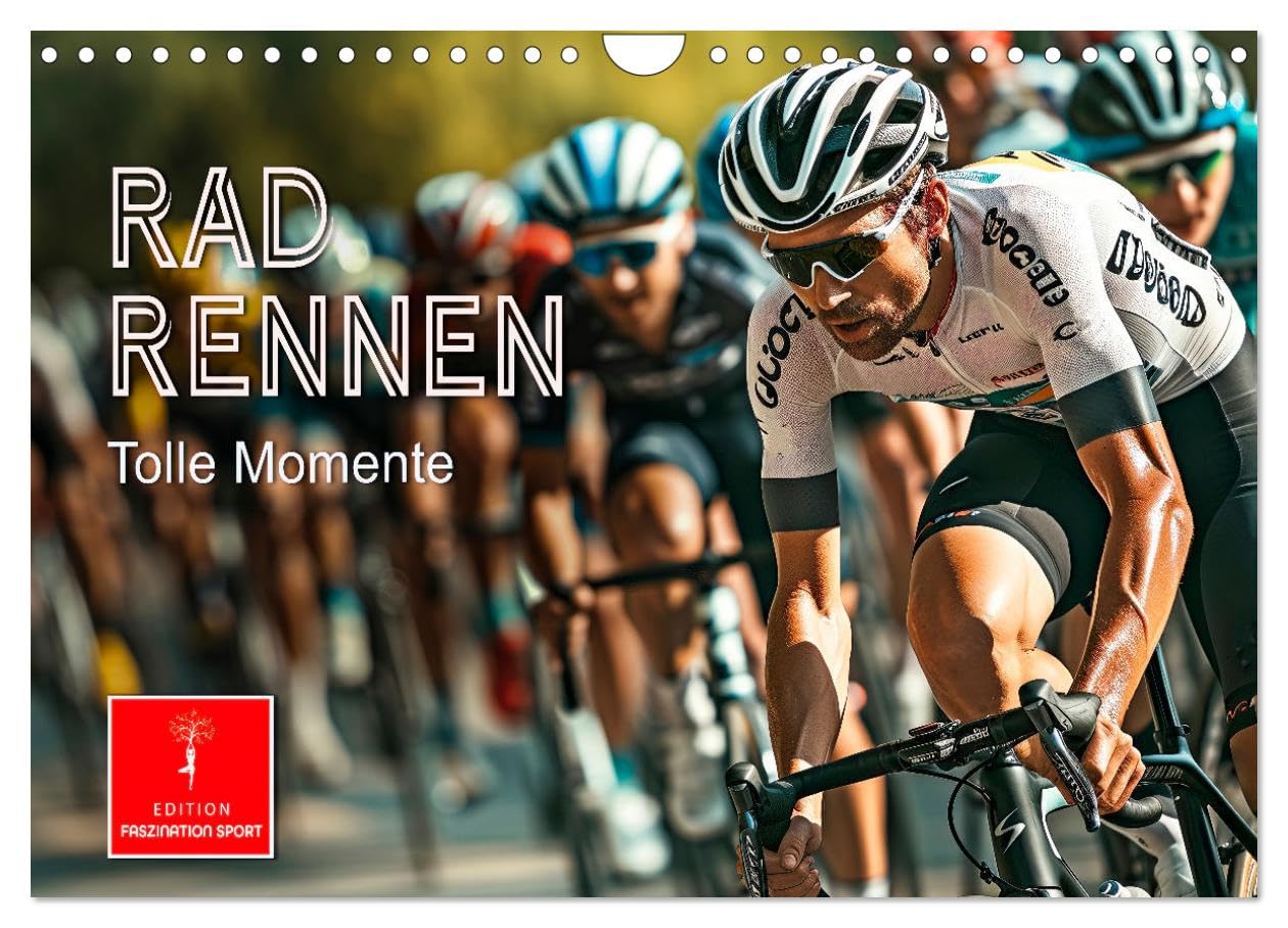 Radrennen - tolle Momente UK-Version (Wall Calendar 2026 DIN A4 Landscape), CALVENDO 12 Month Wall Calendar โ image 1
