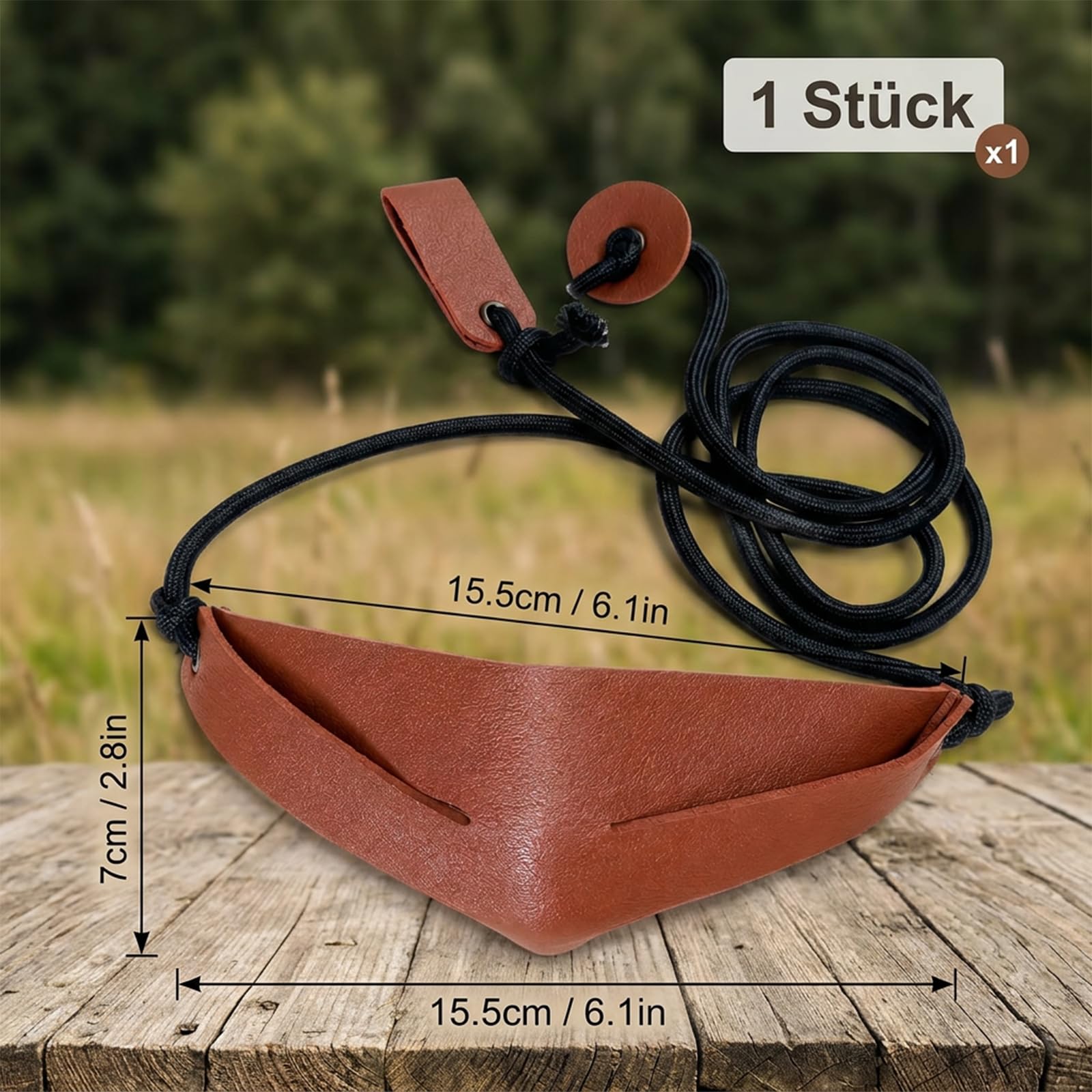 Steinschleuder Profi Schleuder, Präzise Wurftechnik für Golfball Training und Hundesport, Verstellbare Länge mit Robustem Design für Outdoor Aktivitäten