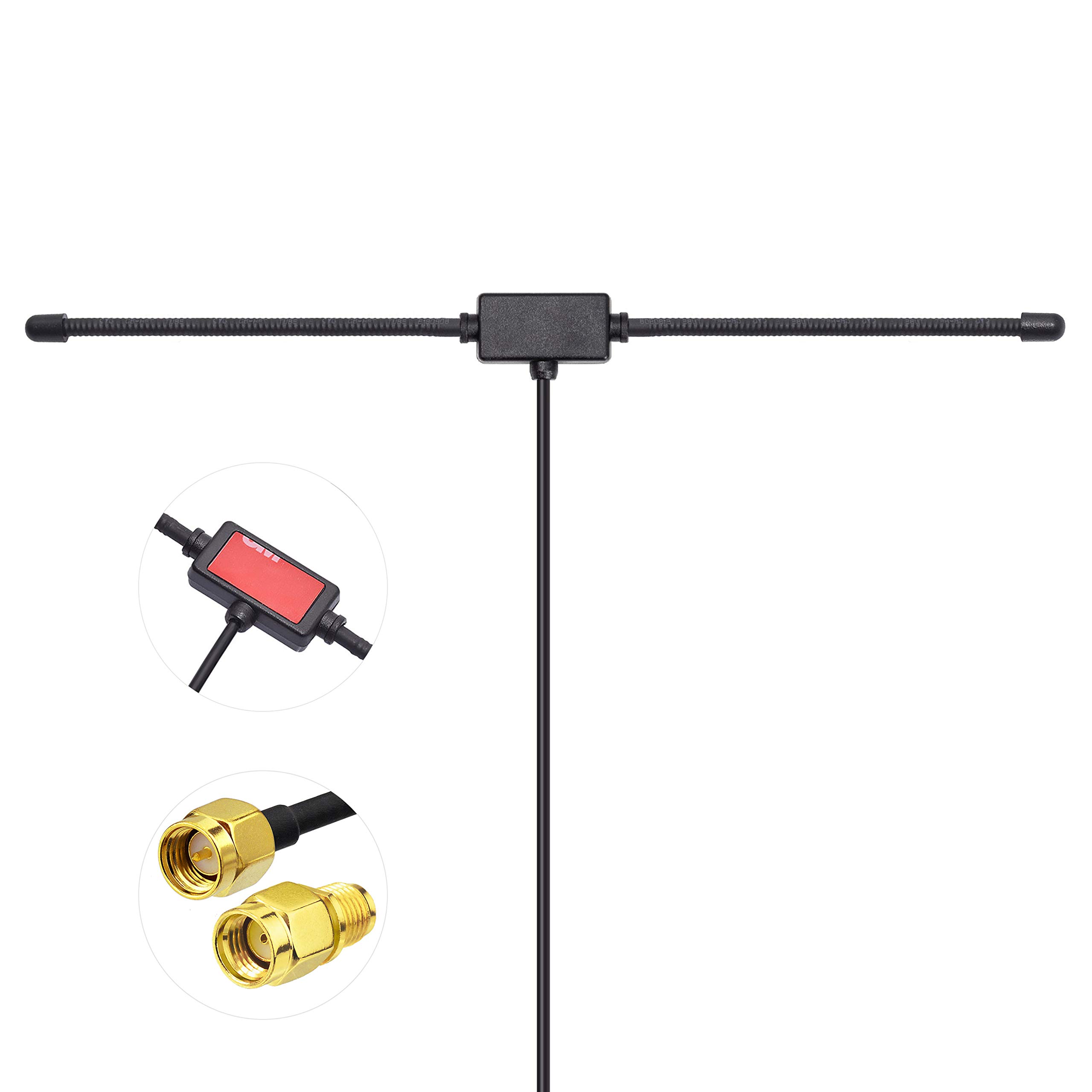 Bingfu 4G LTE Cellular SMA Male Antenna Adhesive Mount Dipole Antenna Compatible with 4G LTE Wireless Router Cellular Trail Game Camera Outdoor Security Camera