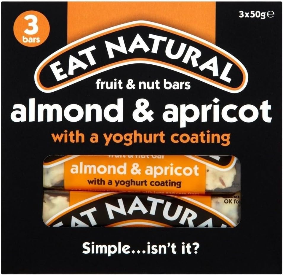 Yoghurt Coated Almond & Apricot Bars (3x50g) - Pack of 6