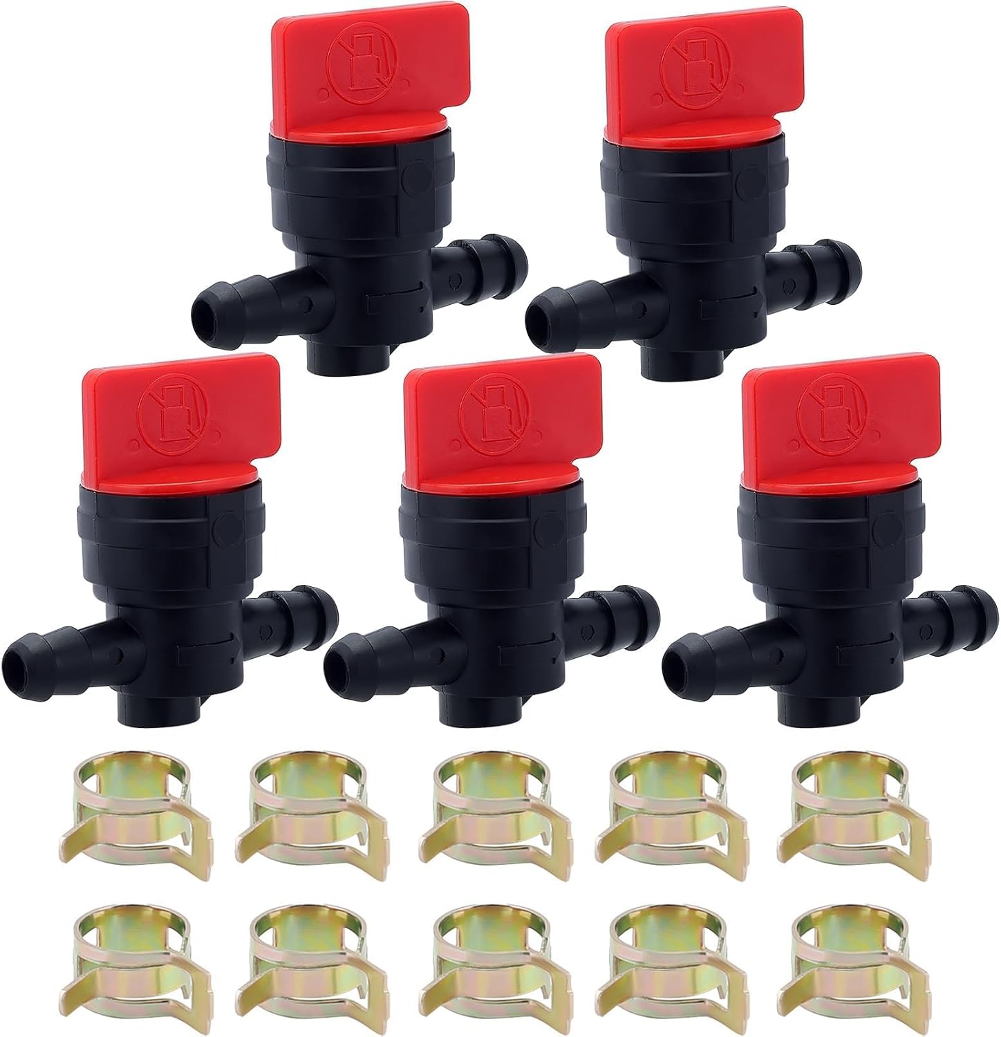 Panari 1/4" Fuel Shut Off Valve Replaces 698183 493960 for John Deere Kohler Lawn Mowers - Small Engine Fuel Cutoff