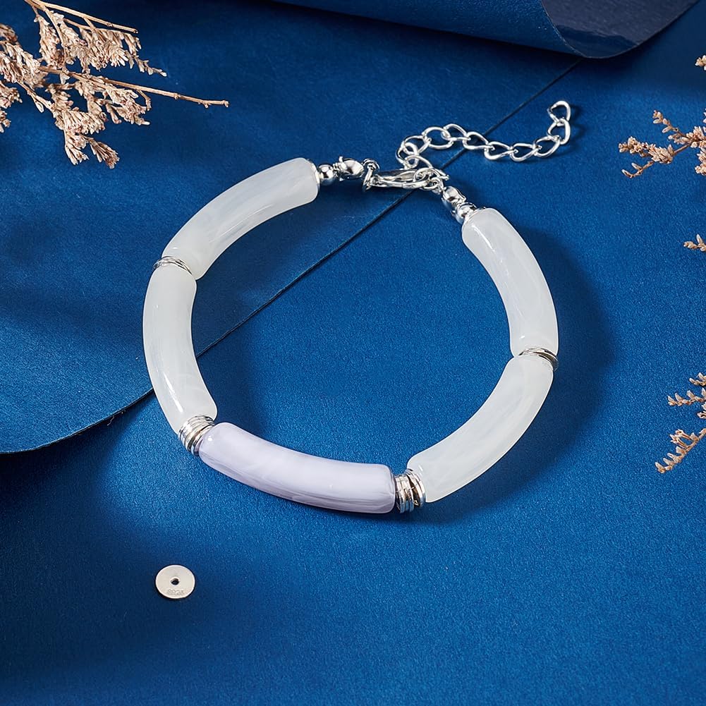 PH PandaHall 20pcs 925 Sterling Silver Flat Disc Spacer Beads 6mm Metal Heishi Long-Lasting Spacers for Clay Summer Bikini Chain Stackable Necklace Bracelet Jewelry Making (Pack of 2)