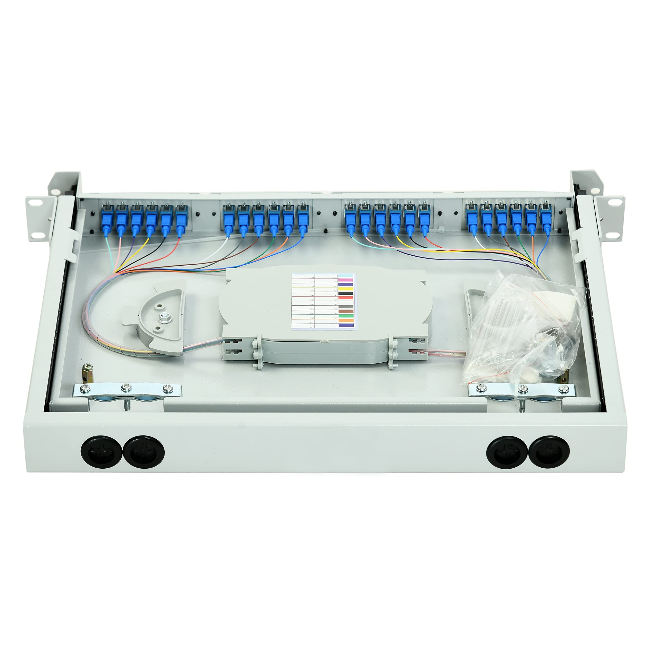 24 Port SC Patch Panel 24 Port SC Fiber Optic Patch Panel - 1U ...