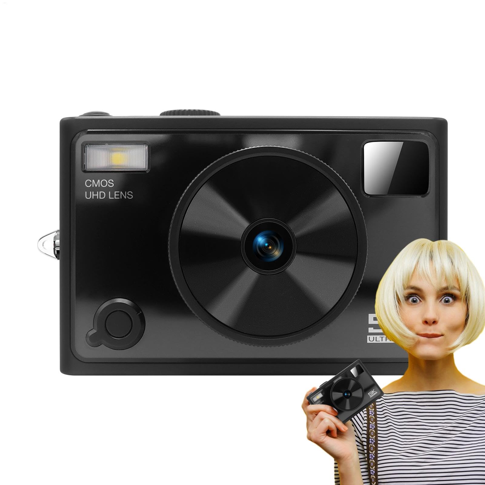 Cámara SLR, cámara Digital de Viaje Cámara de Viaje pequeña compacta | Herramienta de toma de fotos profesional, anti-shake, pantalla IPS de 2.8 pulgadas, accesorios de fotografía para vlogging