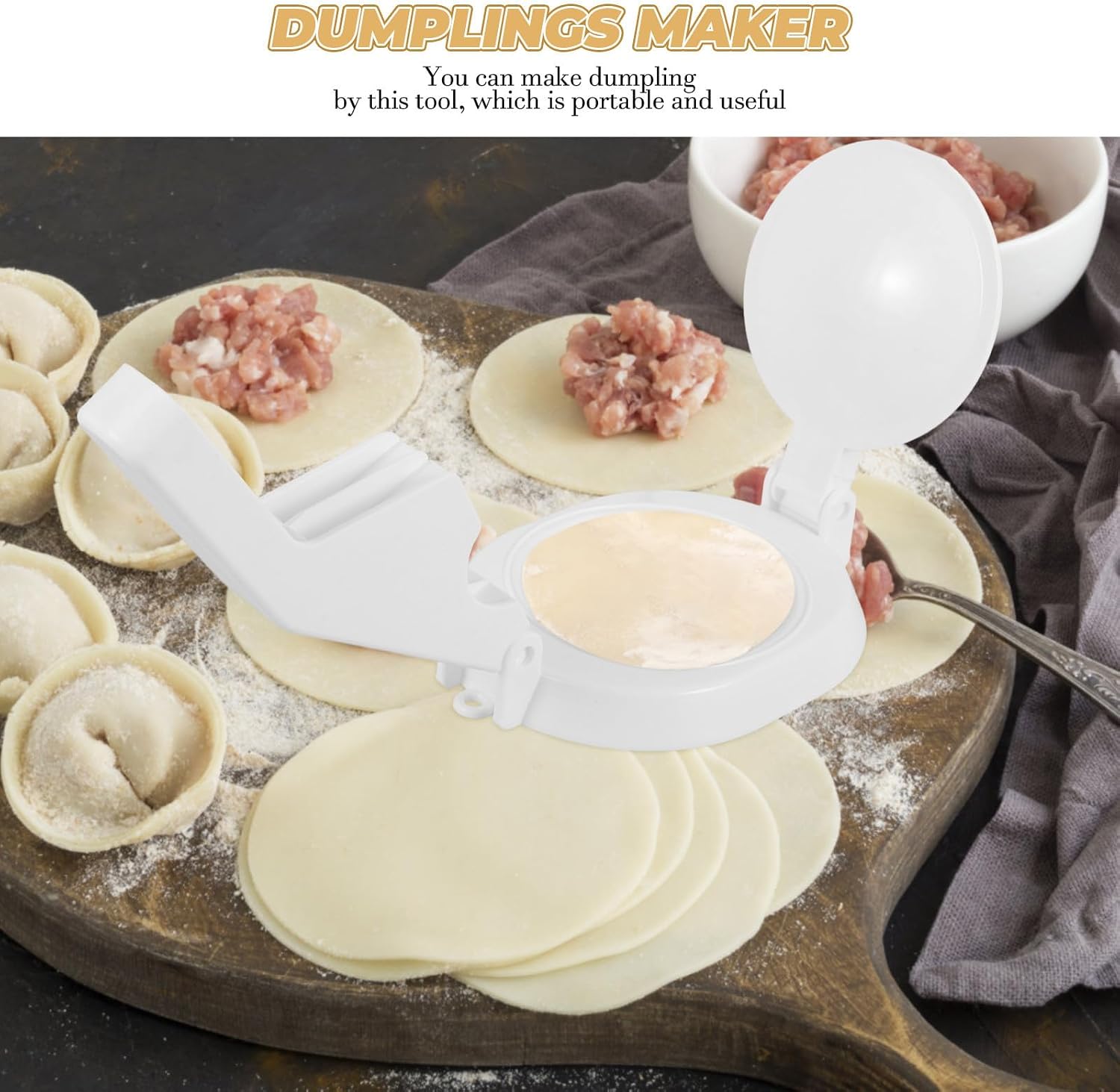 Plastic Dumpling Press Tool for Wrappers, Kitchen Gadget image 3