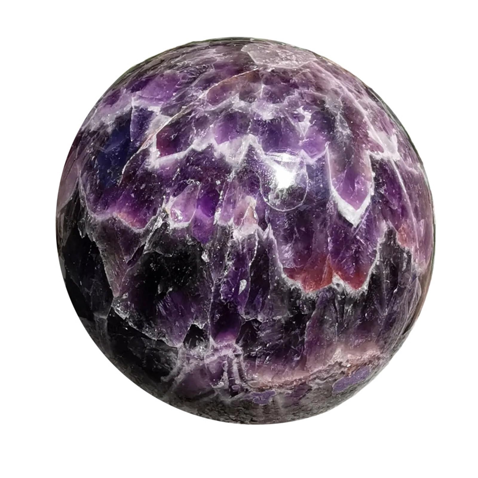 HAOYUNS Beautiful Natural Dreamy Amethyst Sphere Quartz Crystal Ball for Wealth and Success(1000-1100)