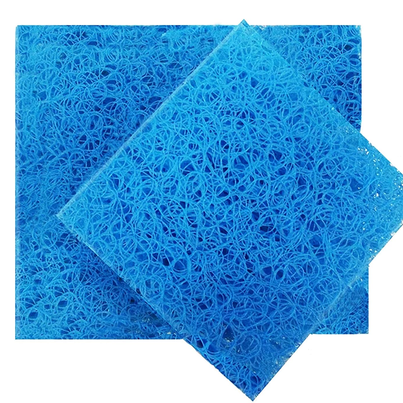Algodón filtrante japonés, material de filtro para estanques, 4 cm de grosor, azul, paquete de 10. Adecuado para estanques de koi, acuarios y sistemas de filtración de agua.(Size:WHT-50*100cm-10pack)