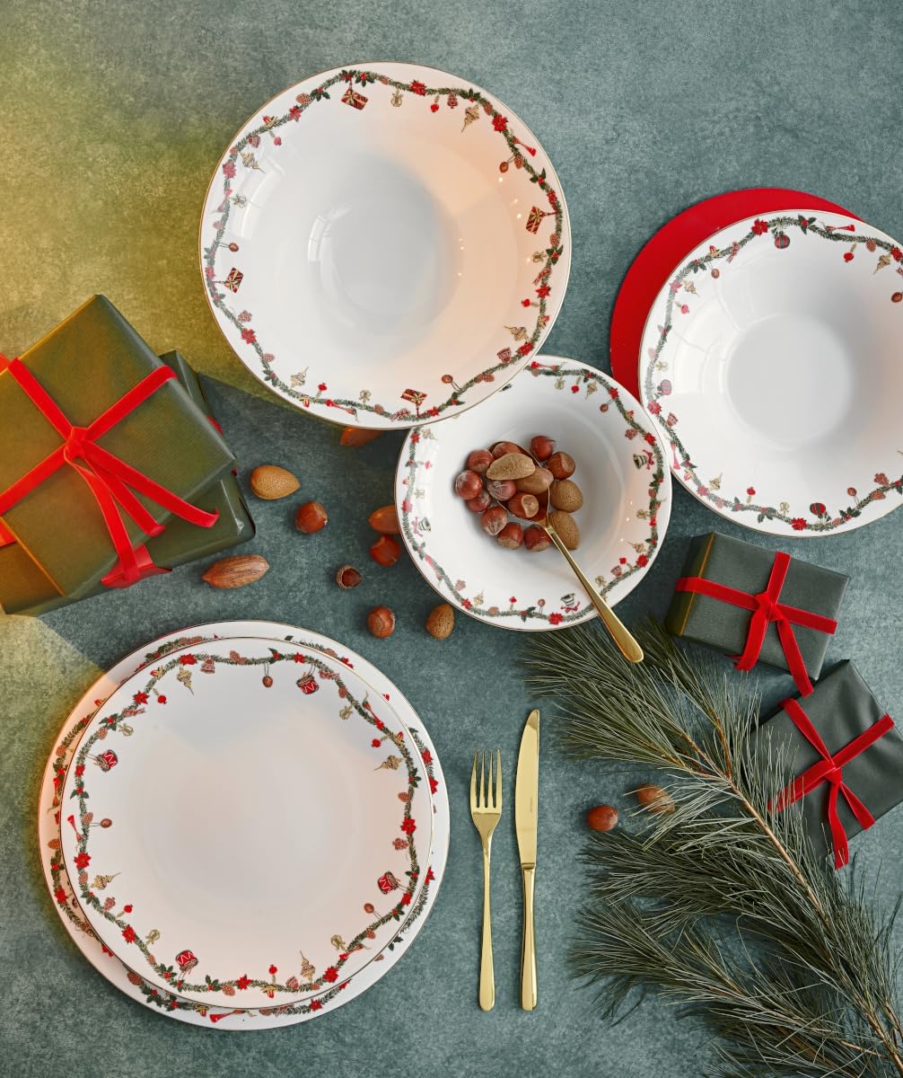 Hutschenreuther Nora Christmas Set 18-teilig, 02048-726037-28421, Mehrfarbig