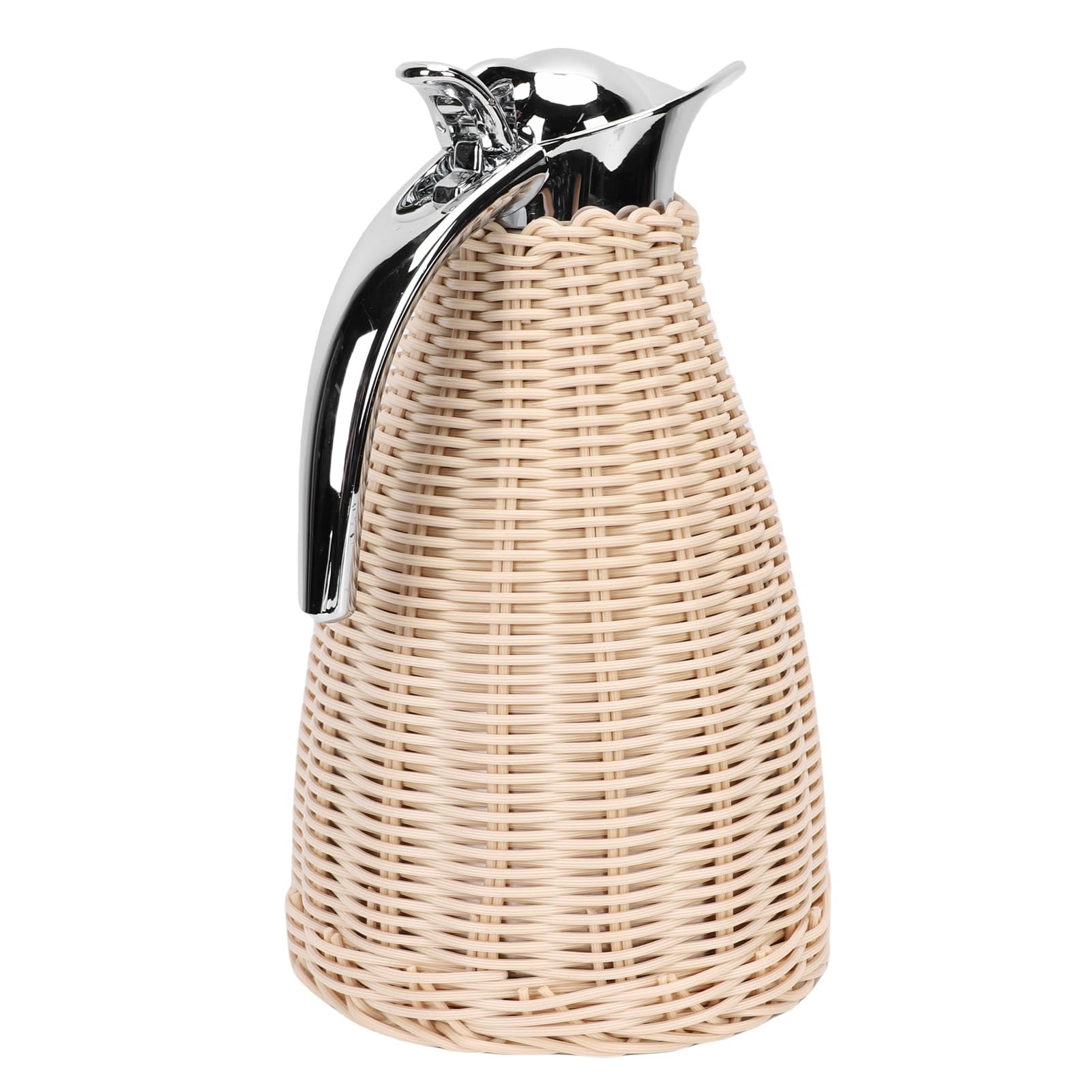 Hyuduo Caraffa Termica per caffè in Acciaio Inossidabile, Design Intrecciato a Mano, Caraffa per caffè Isolata da 1,5 Litri per Bevande Calde e Fredde a Casa o in Ufficio (1)