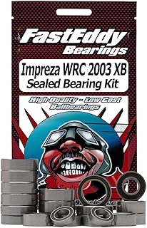 FastEddy Bearings Compatible with Tamiya Subaru Impreza WRC 2003 XB (TB-02) Sealed Bearing Kit