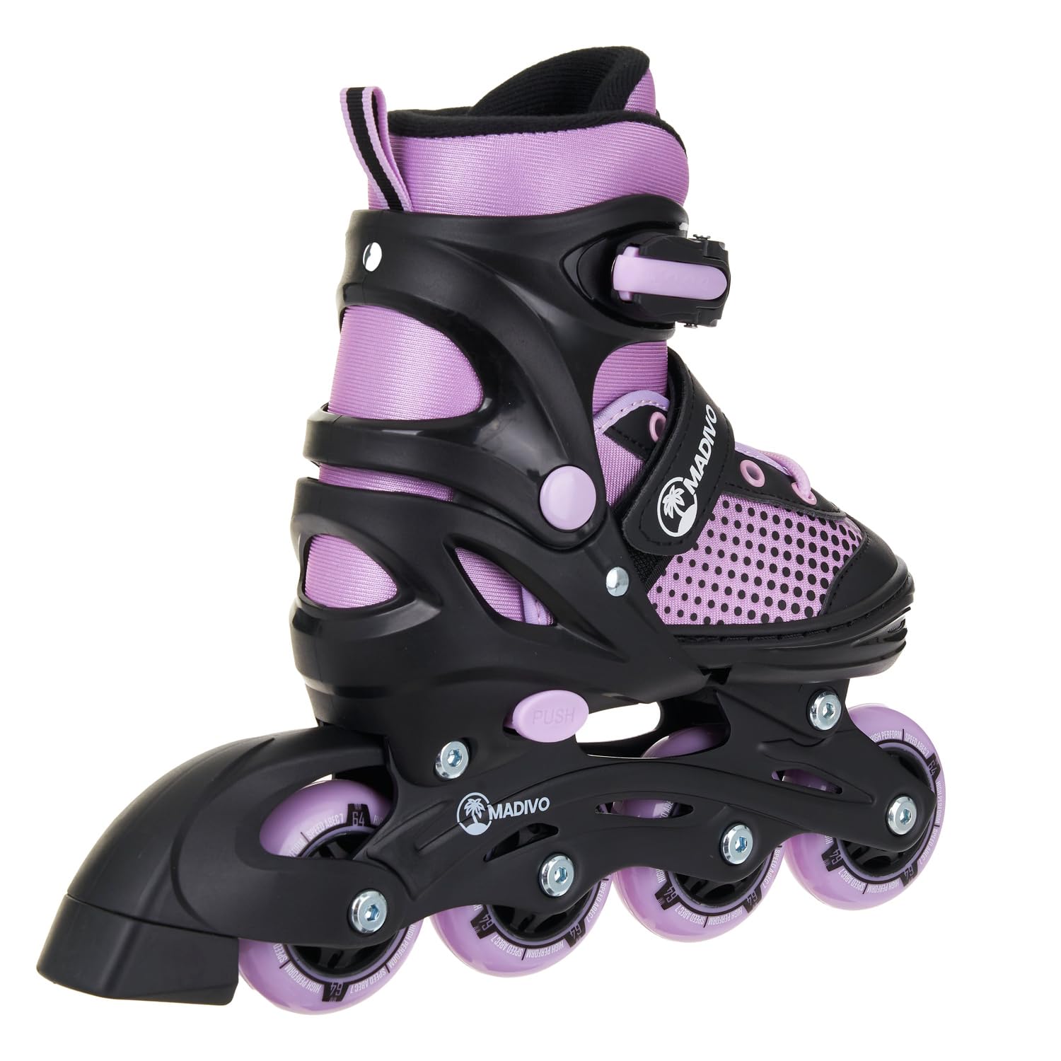 Madivo Horizon Pattini in linea regolabili | ABEC-5 cuscinetti a sfera | per donne – ragazze – bambini | Taglie: 30 – 33, 34 – 37, 38 – 41