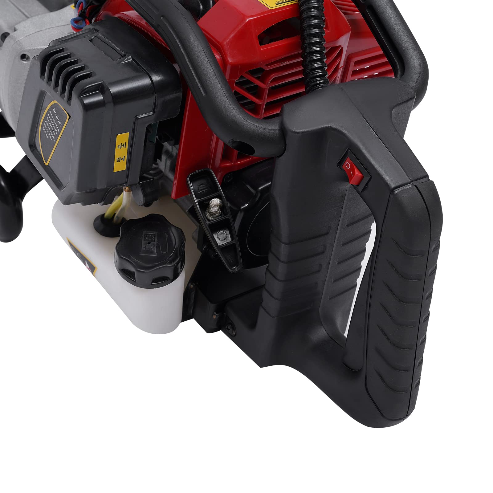 Taglierina per calcestruzzo a benzina da 350 mm, taglierina separatrice da 1,4 KW con 1800 giri/min, sega da taglio a umido con alimentazione d'acqua e ruote, 52 CC taglierina per pietra e asfalto per