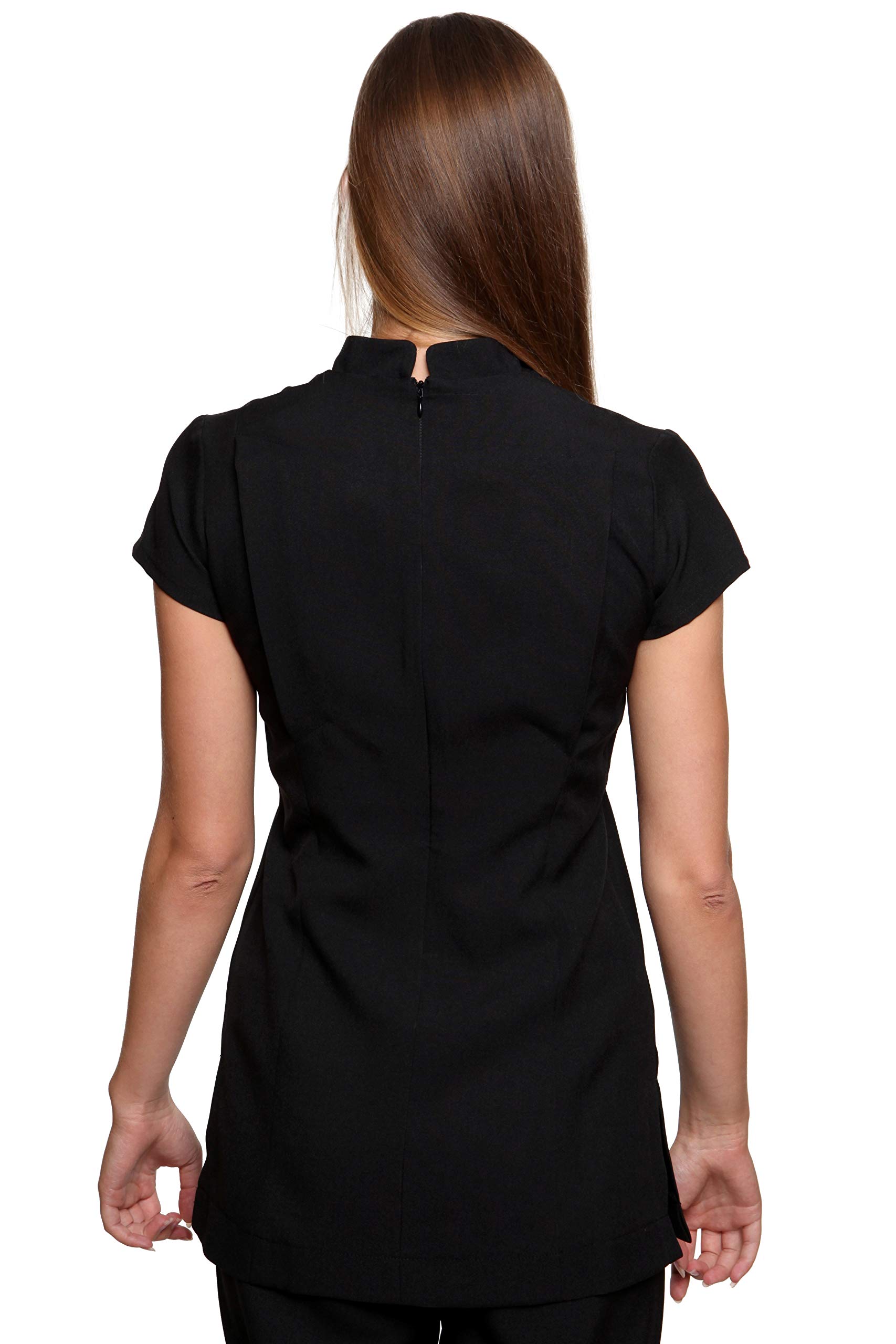 Mirabella Health & Beauty Damen Berufsbekleidung Kasack Venus Schwarz DE 36 UK 8