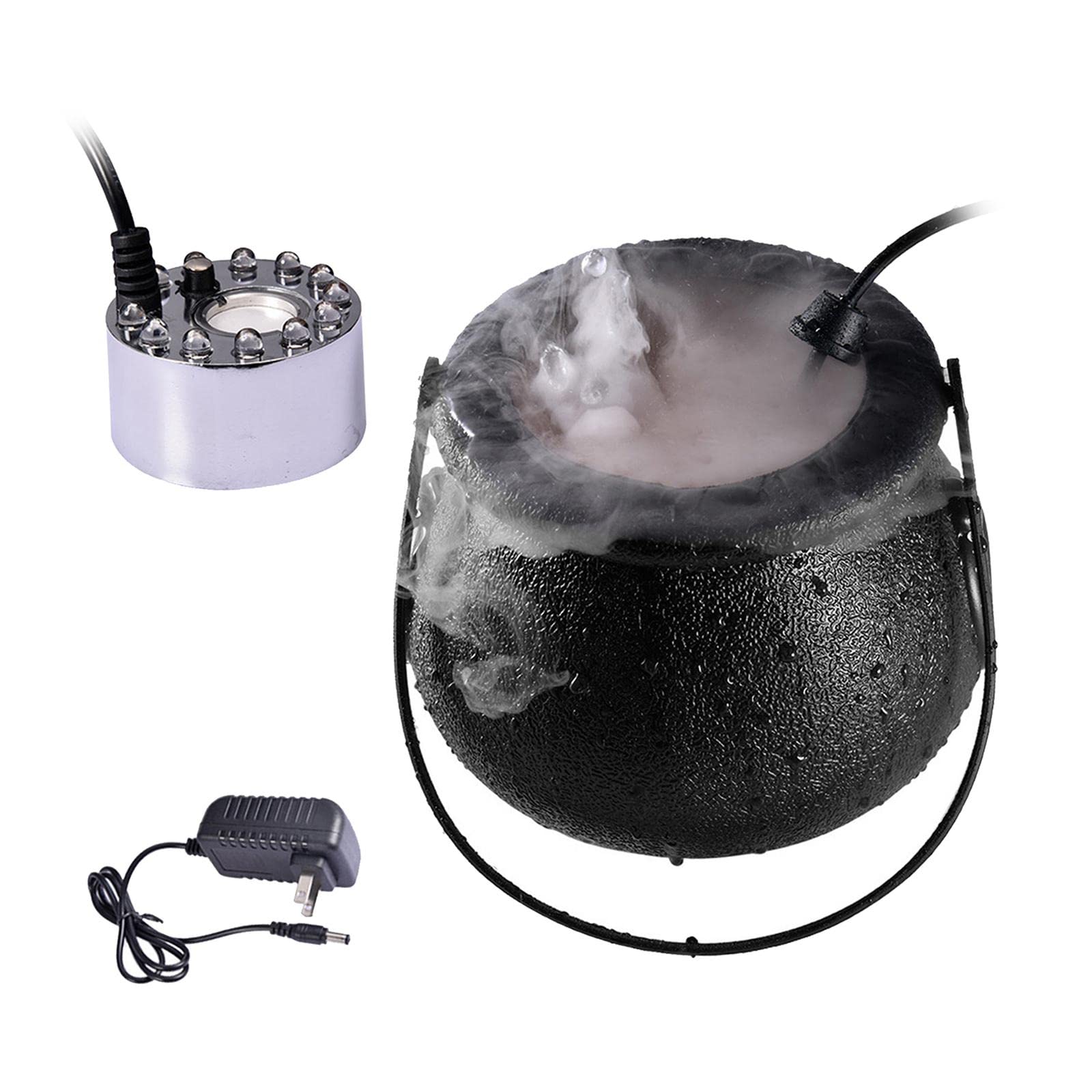 Mist Maker LED Mister Fogger Water Fountain Fog Machine Alloy Mist Maker|Indoor Fountains|Home & Garden-picture-26