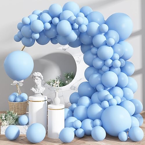 Miniatura 22 de Globos rosados, 113 piezas de diferentes tamaños, kit de guirnalda de arco de globos de color rosa rubor bohemio de 18/12/10/5 pulgadas, globo de
