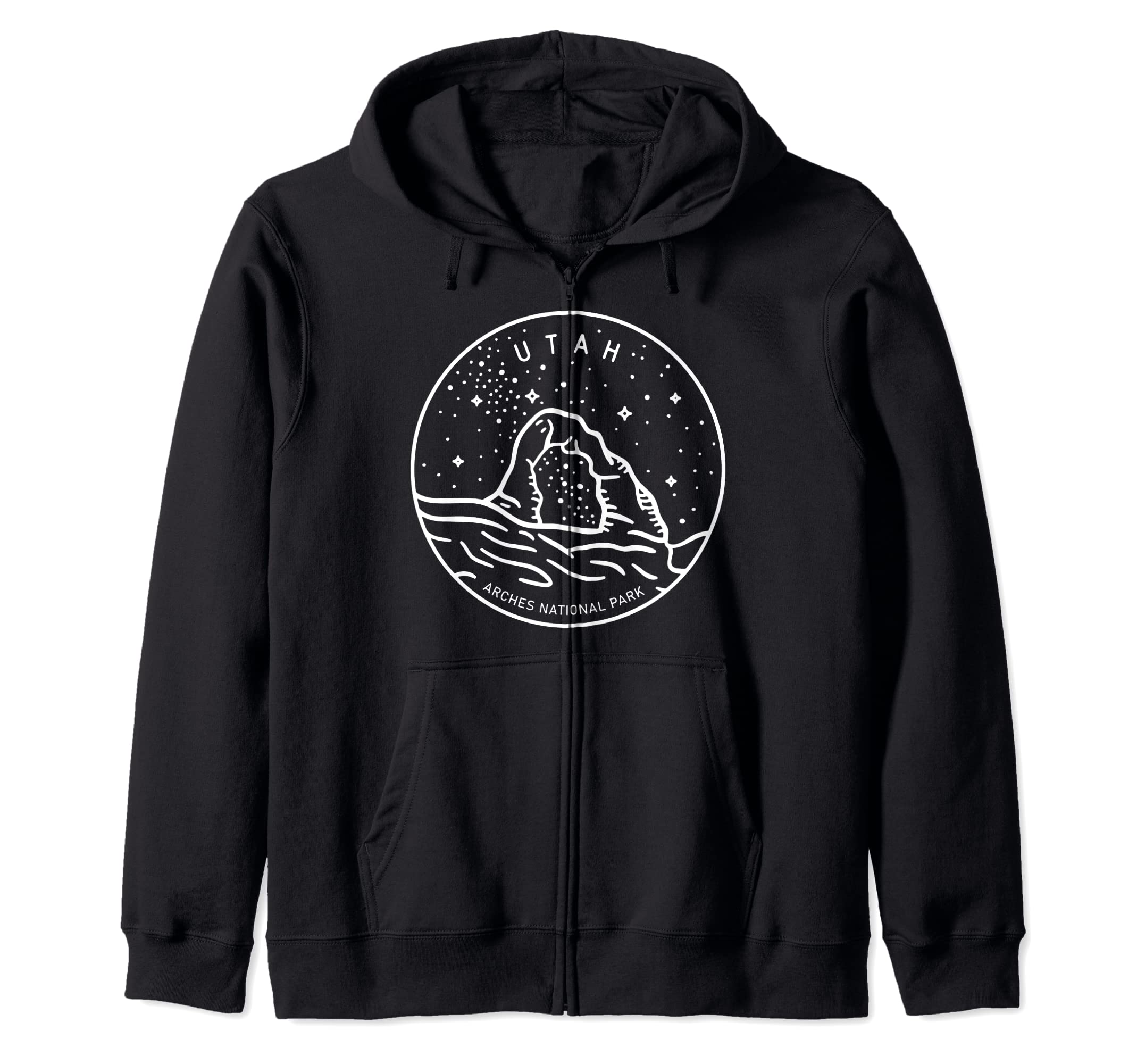 Utah Archest National Park Night Sky Zip Hoodie