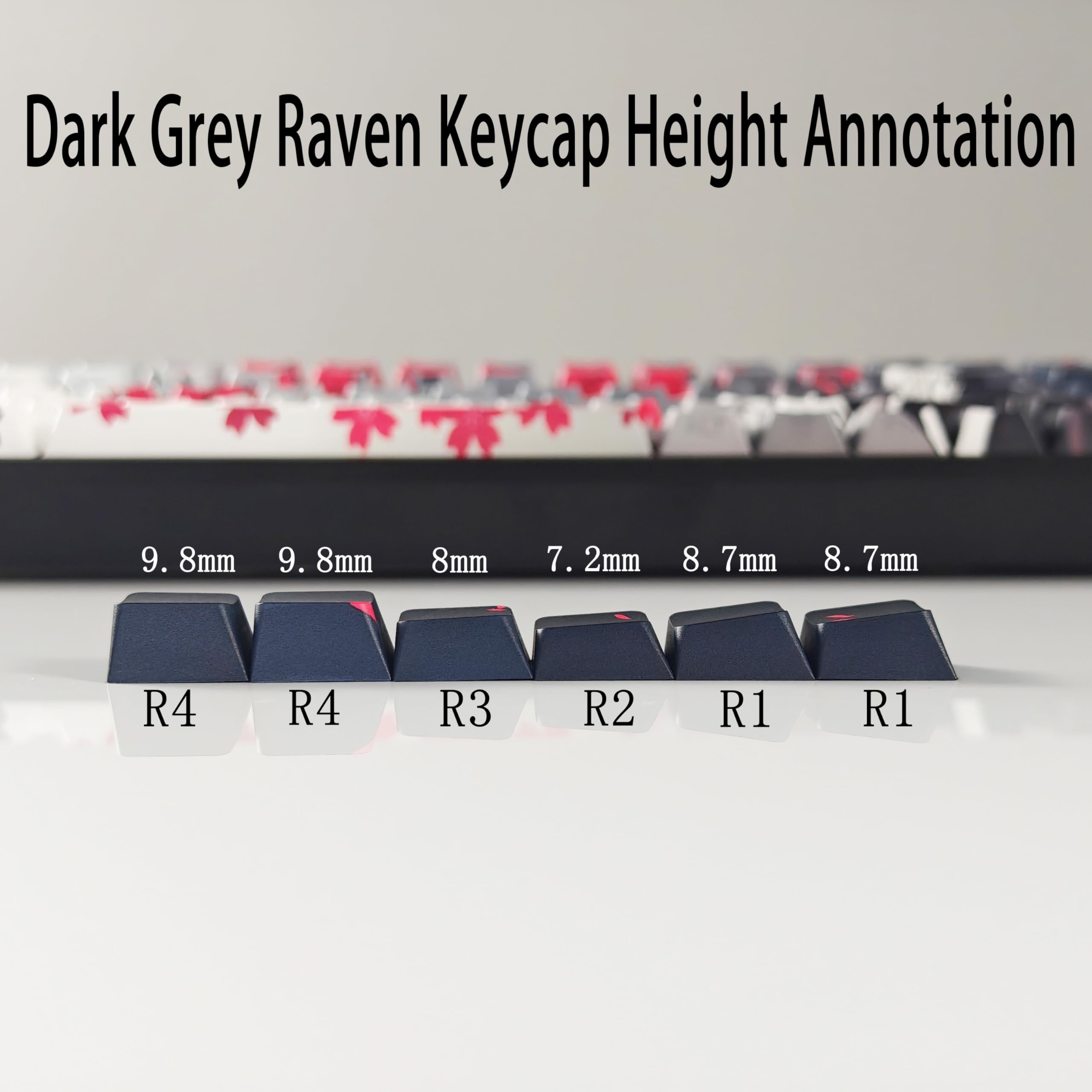 Amazon | YMDK 131 レイヴン サクラ キーキャップ チェリー