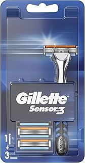 Gillette Sensor3 Maquinilla de Afeitar Para Hombre 3 Recambios