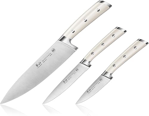 Cangshan S1 Series 1026016 - Juego de cuchillos de arranque 3 piezas