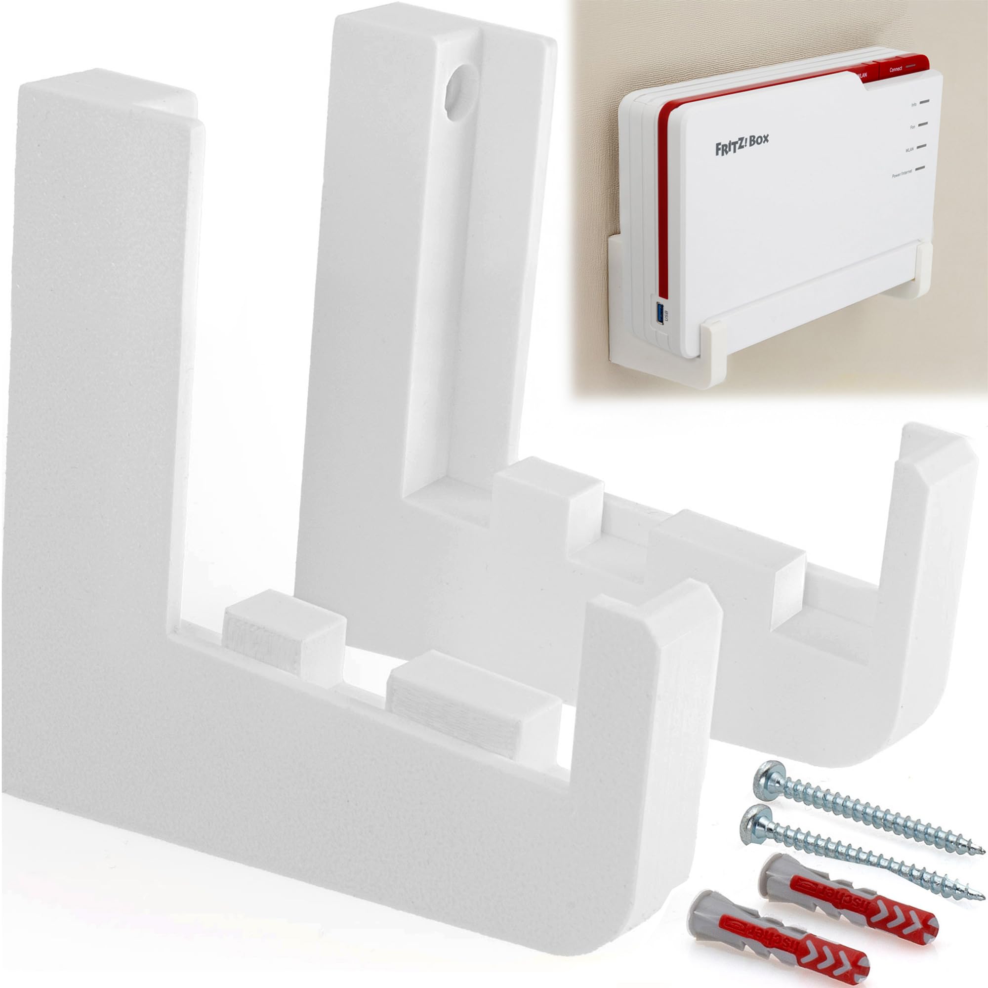 Wandhalterung Für AVM FritzBox 5690 Pro - Inkl. Montagematerial