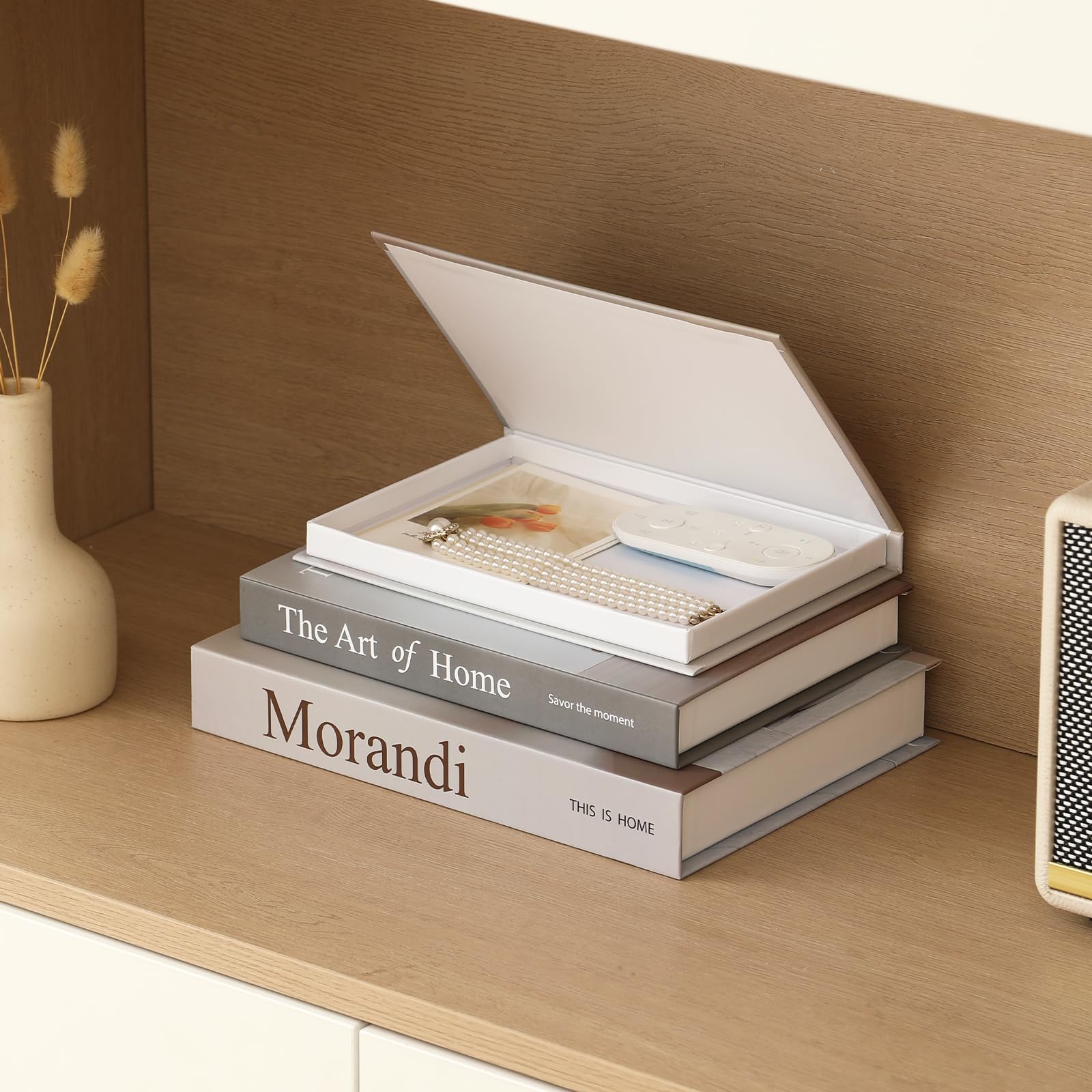 Set di 3 libri decorativi per la casa, eleganti libri finti per decorazione, set di libri decorativi estetici per tavolino, libreria, camino, soggiorno, hotel, villa, scatola portaoggetti per foto