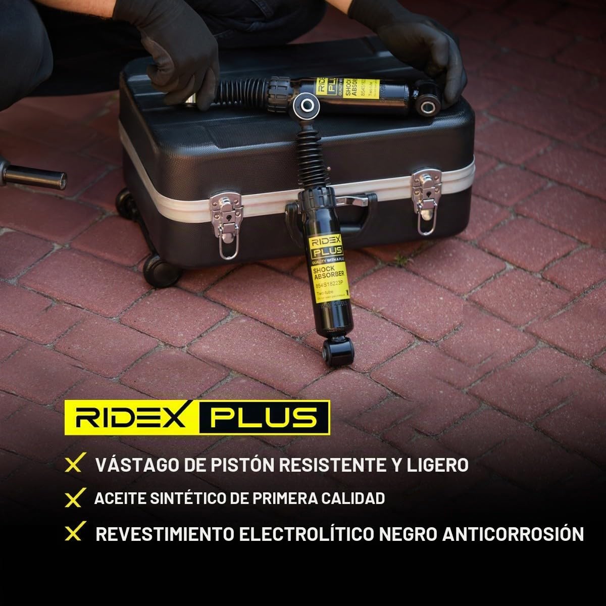 RIDEX PLUS 854S1731P 2x Amortiguador Delantero Compatible con VW Golf 6 5K1